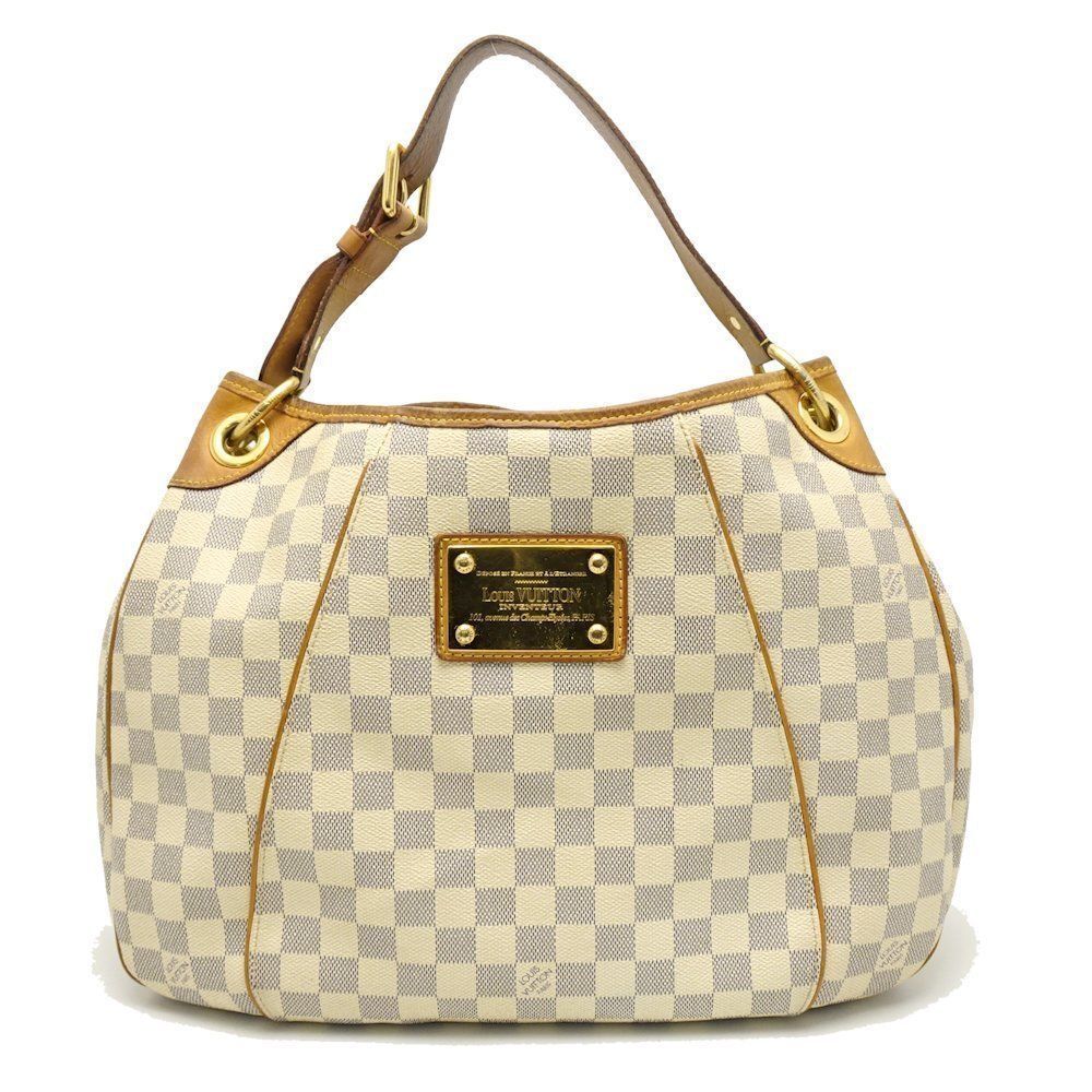 Louis Vuitton Damier Azur Galliera PM Shoulder Tote White